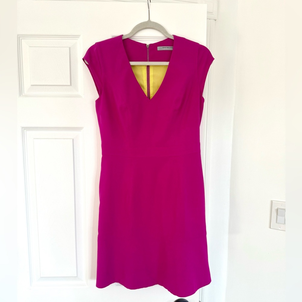 Marc New York - Andrew Marc size 4 Fuchsia Pink dress.
